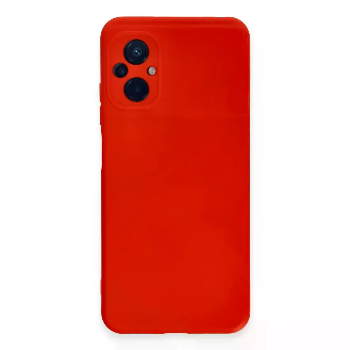 Xiaomi Poco M5 Kılıf Nano İçi Kadife Silikon - Kırmızı
