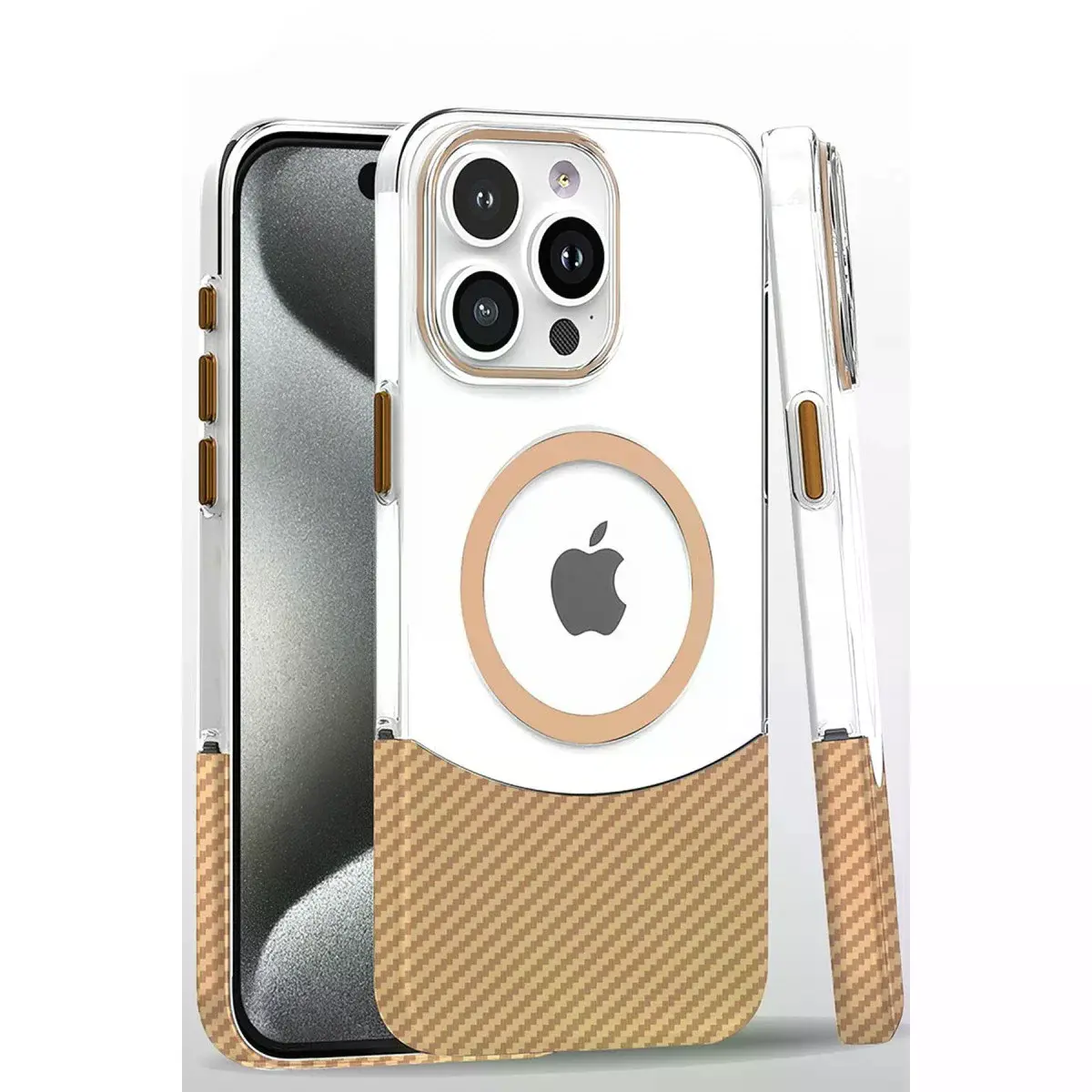 Joko  İphone 16 Pro Carbon Puzzle Magsafe Kapak - Desert