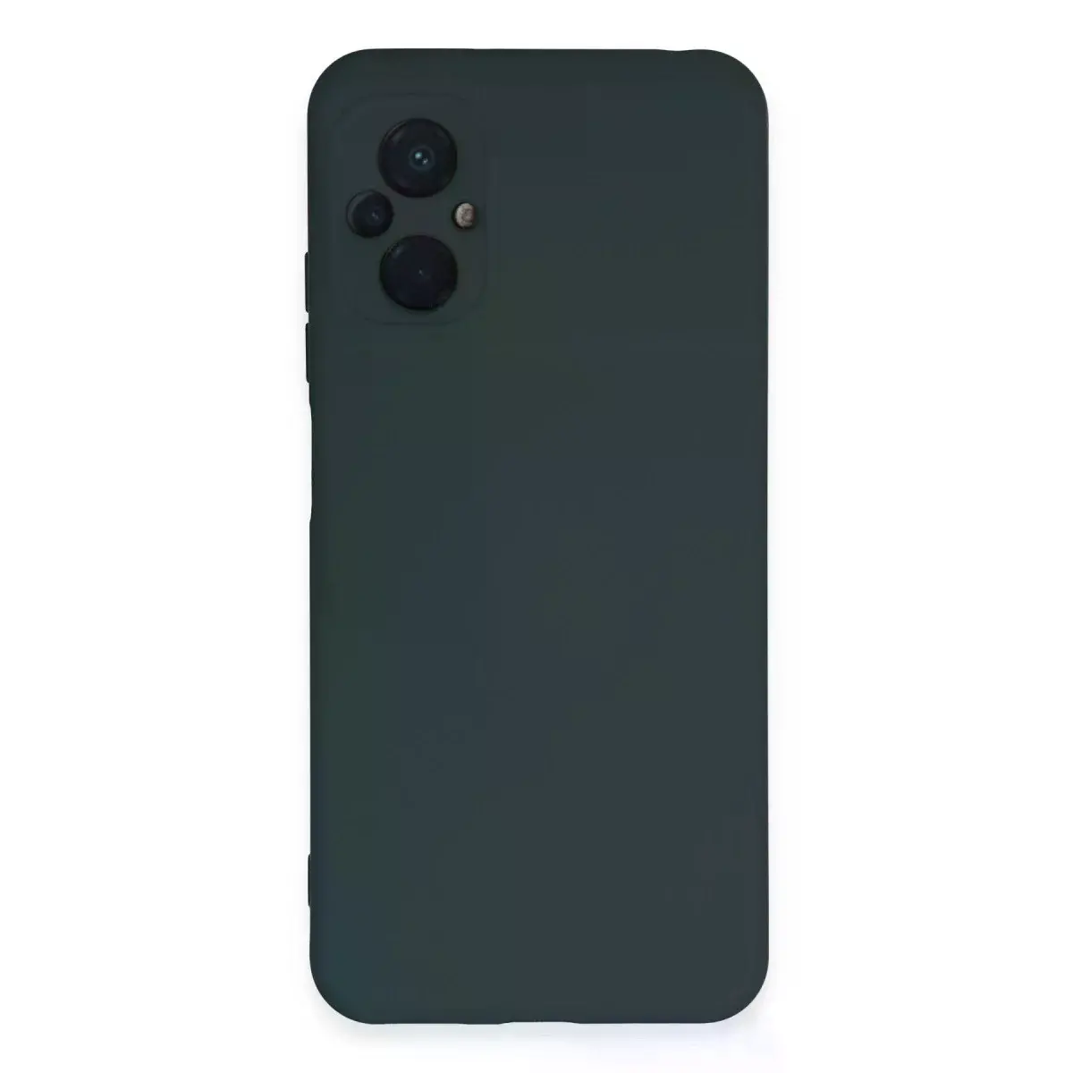 Xiaomi Poco M5 Kılıf Nano İçi Kadife Silikon - Koyu Yeşil