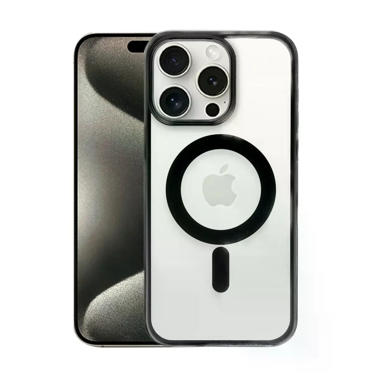 İphone 15 Pro Max Kılıf Erozi Magsafe Kapak - Siyah