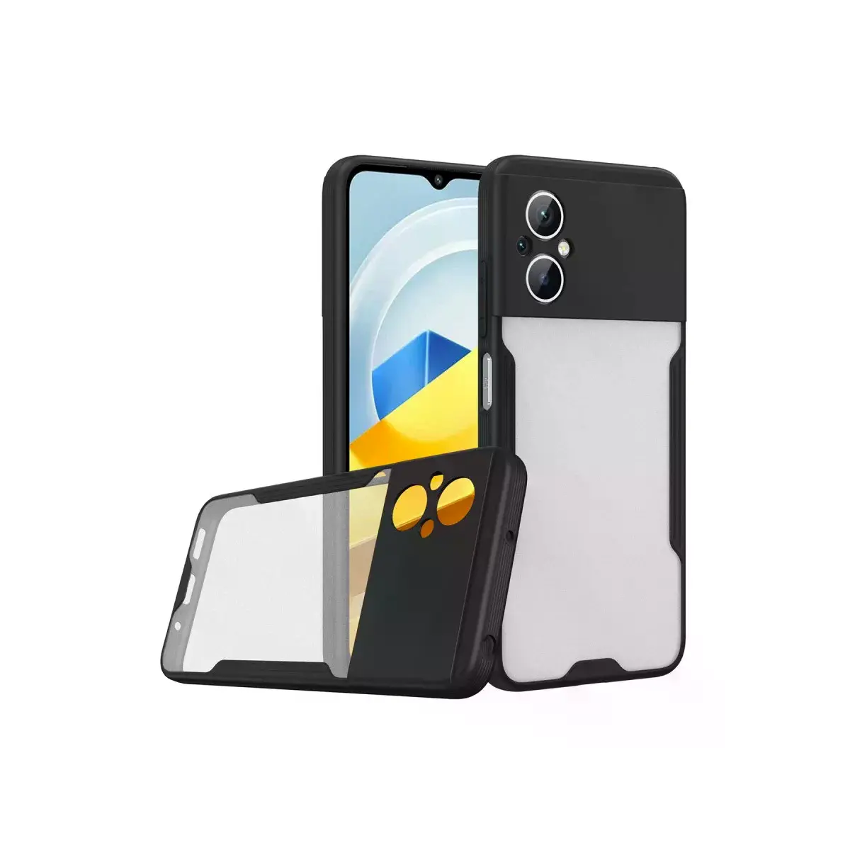 Xiaomi Poco M5 Kılıf Platin Silikon - Siyah