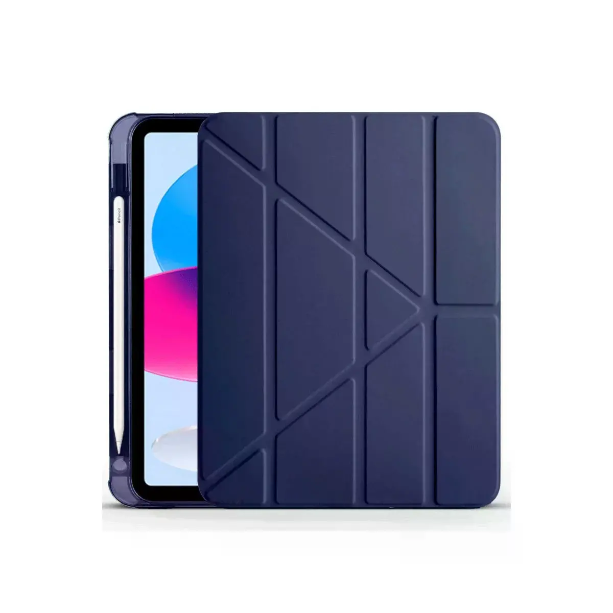 İpad 2022 10.9 (10.nesil) Kılıf Kalemlikli Mars Tablet Kılıfı - Lacivert