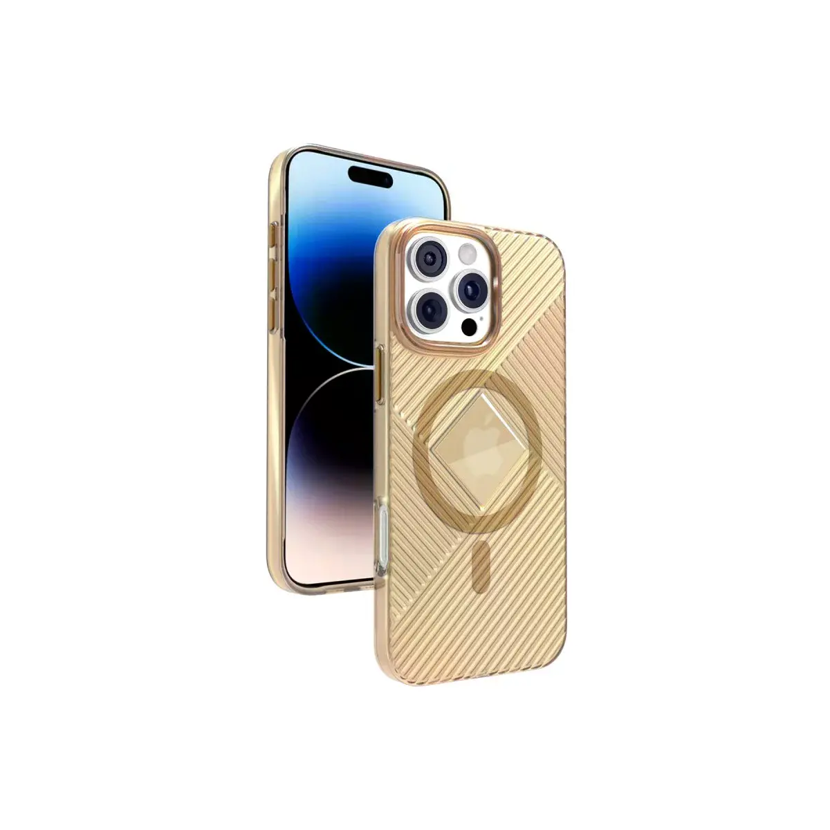 Joko  İphone 16 Pro Max Stella Pc Sert Magsafe Kılıf - Gold