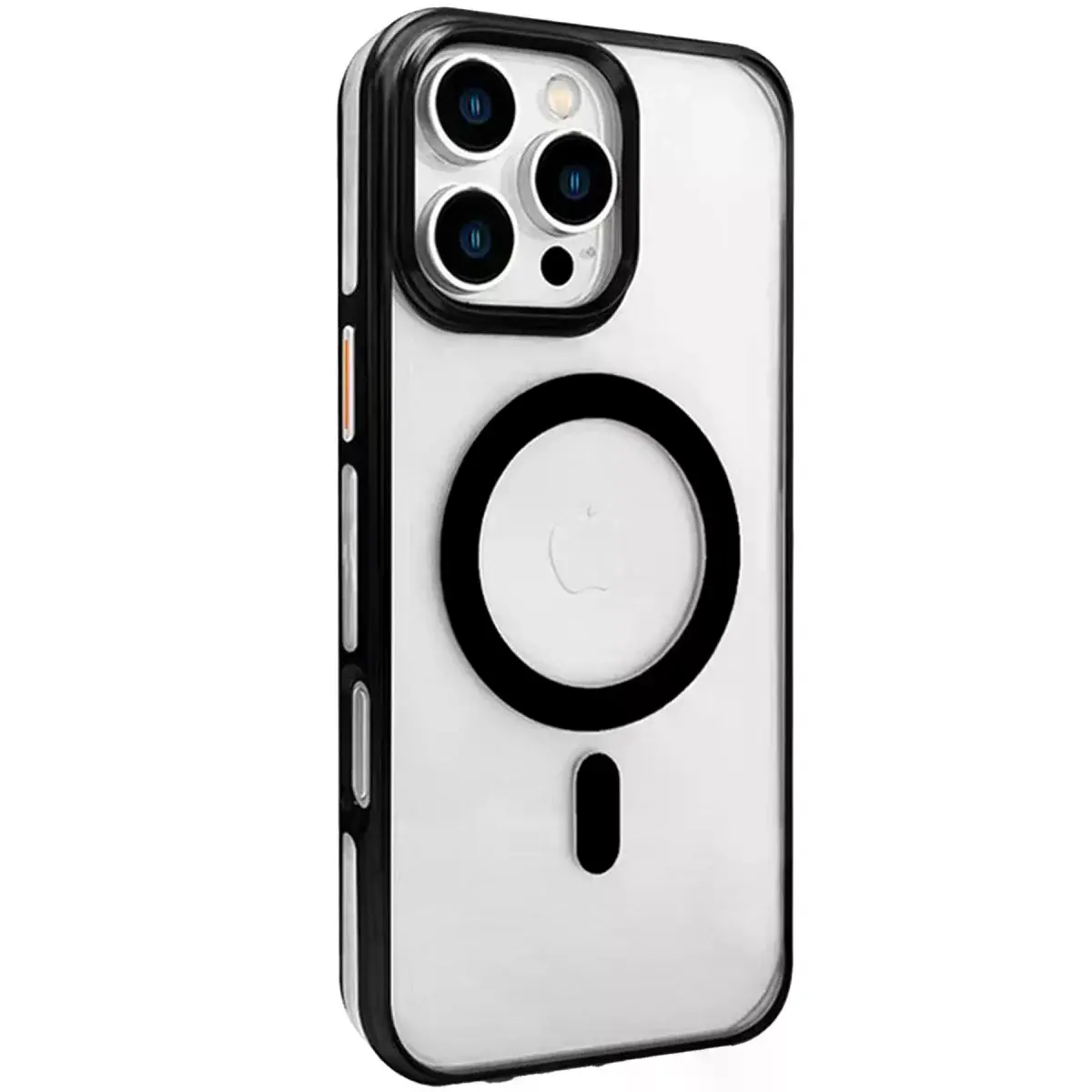 Joko  İphone 16 Pro Max Gleam Pc Sert Magsafe Kılıf - Şeffaf-siyah