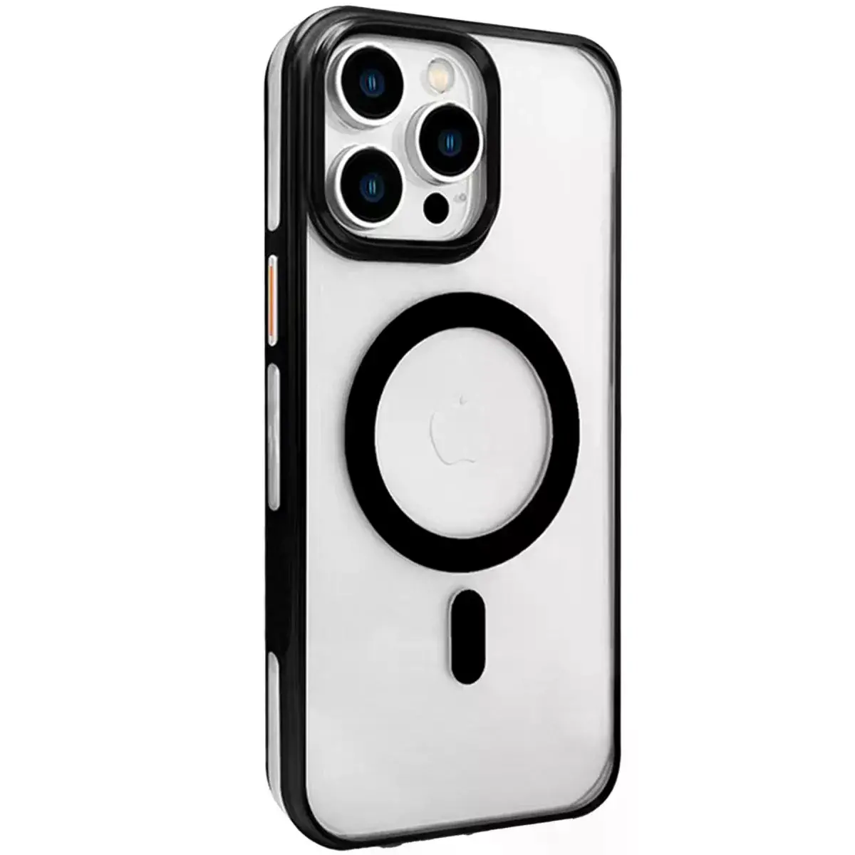 Joko  İphone 15 Pro Max Gleam Pc Sert Magsafe Kılıf - Şeffaf-siyah