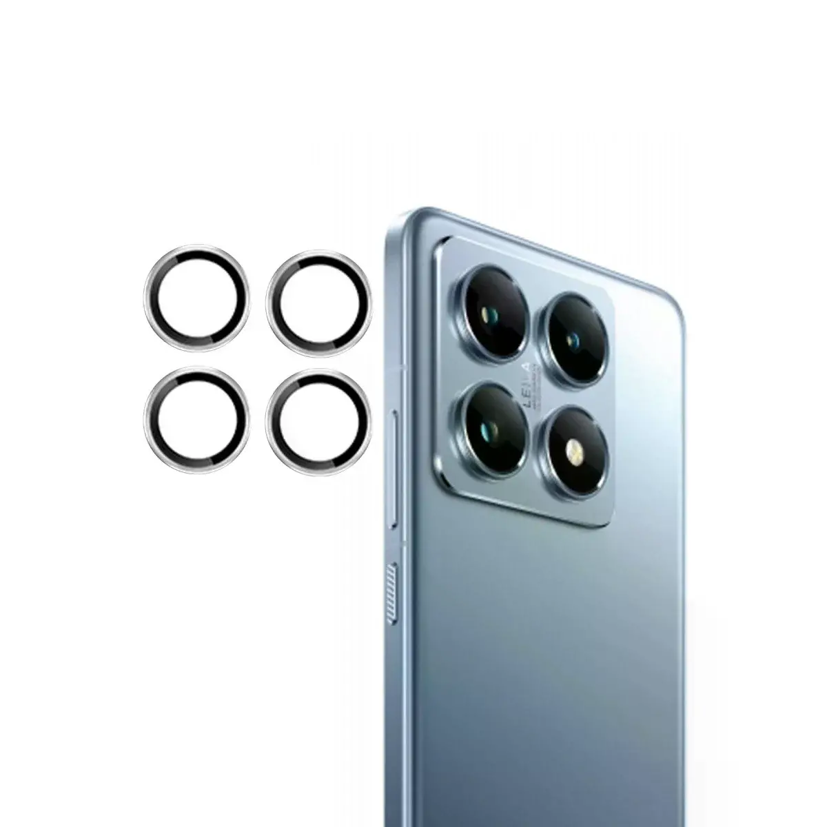 Joko Xiaomi Mi 14t Pro Pvd Metal Kamera Lens - Gümüş