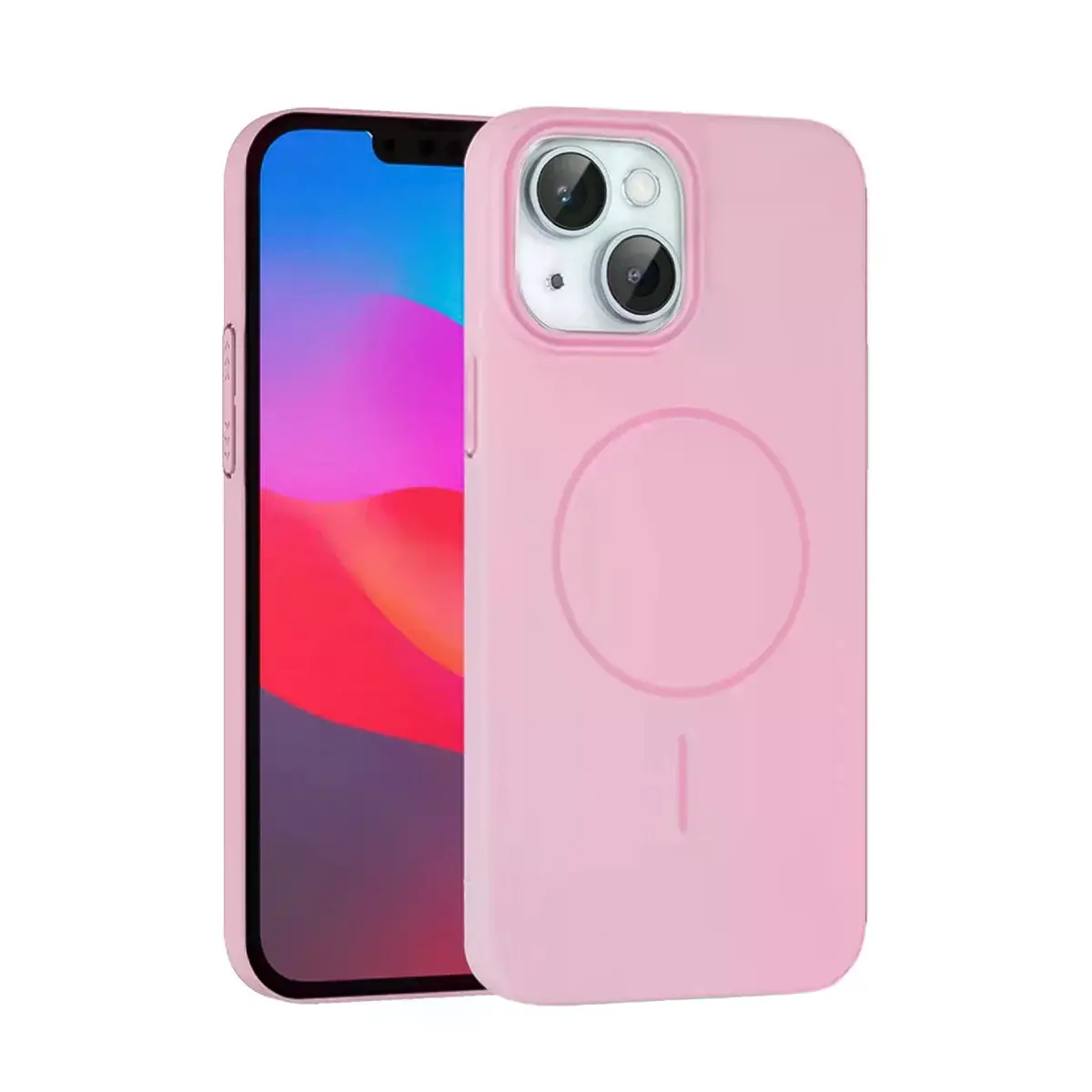 Joko  İphone 15 Plus Broş Magsafe Kapak - Pembe