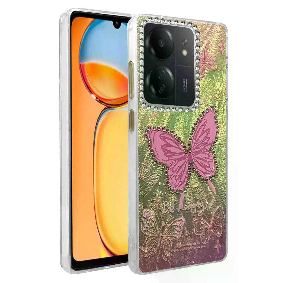 Xiaomi Redmi 13c Kılıf Blade Aynalı Desenli Kapak - Desen 5