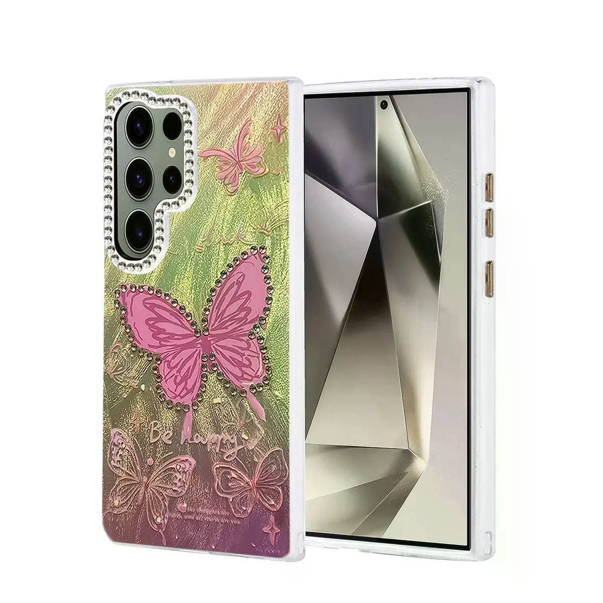 Samsung Galaxy S23 Ultra Kılıf Blade Aynalı Desenli Kapak - Desen 5