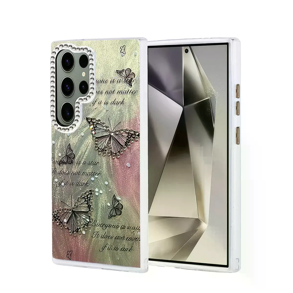 Samsung Galaxy S23 Ultra Kılıf Blade Aynalı Desenli Kapak - Desen 6