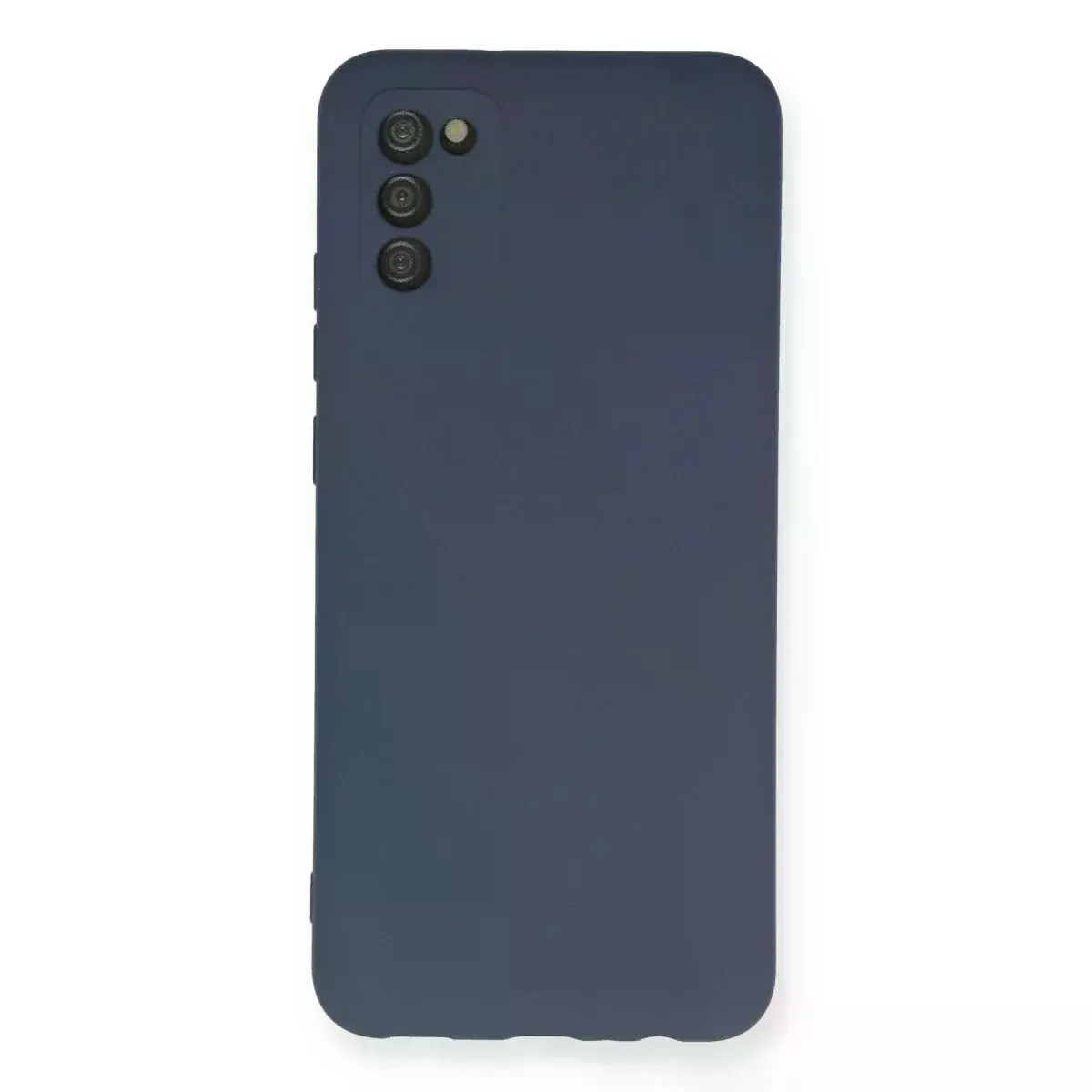 Samsung Galaxy A03s Kılıf Nano İçi Kadife Silikon - Gri