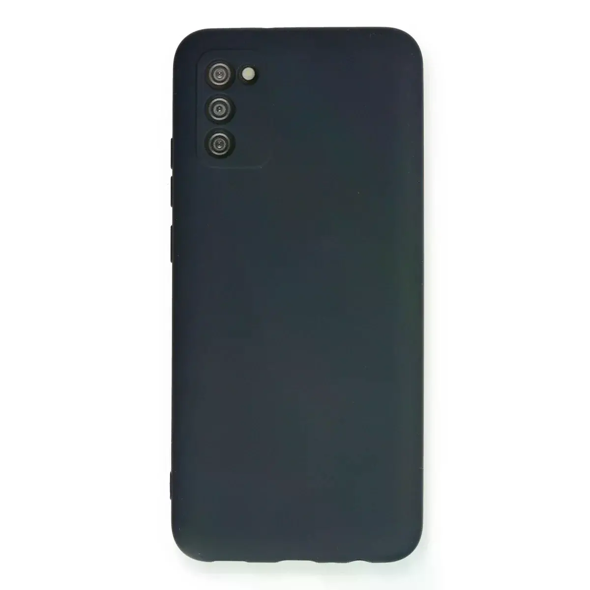 Samsung Galaxy A03s Kılıf Nano İçi Kadife Silikon - Lacivert