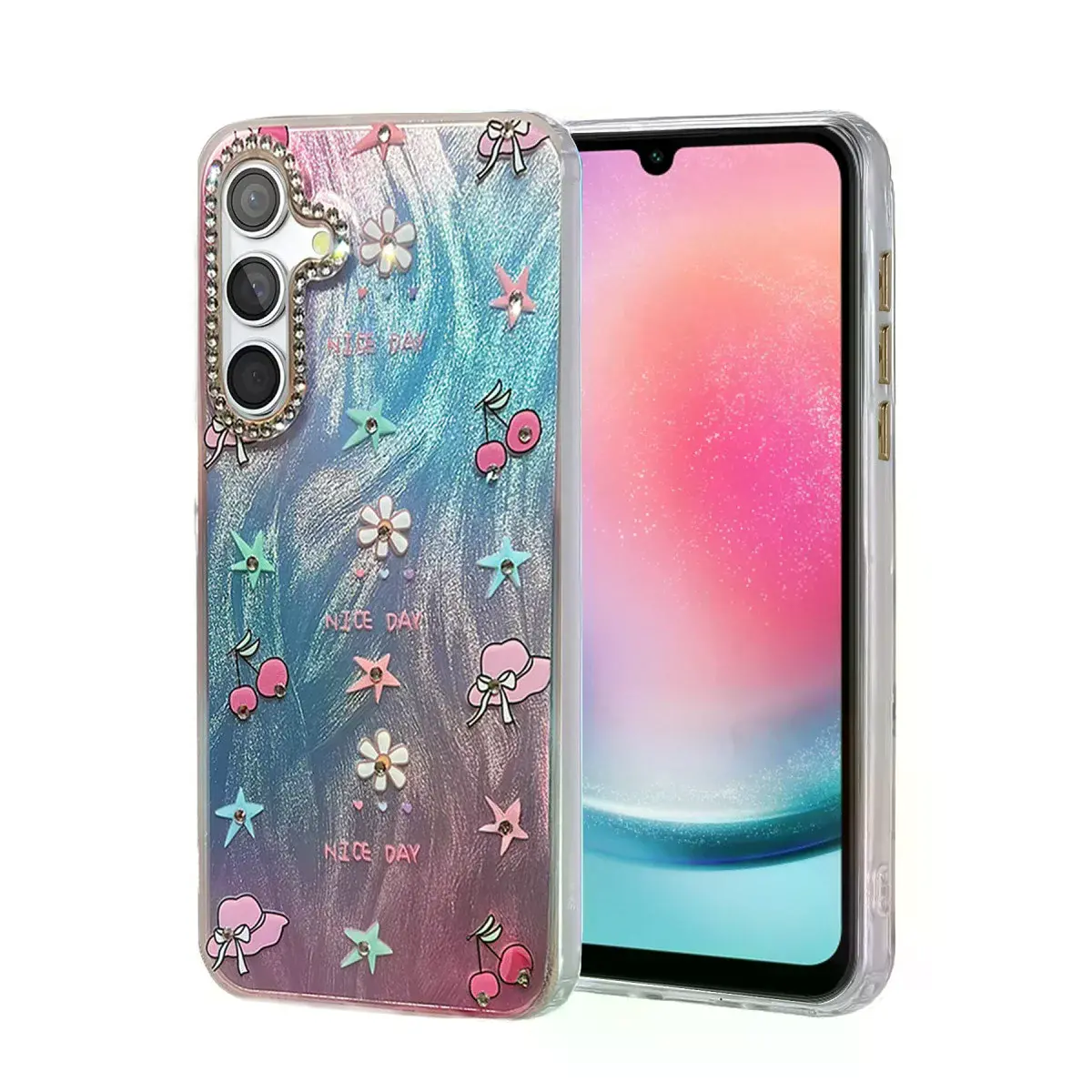 Samsung Galaxy A24 4g Kılıf Blade Aynalı Desenli Kapak - Desen 4