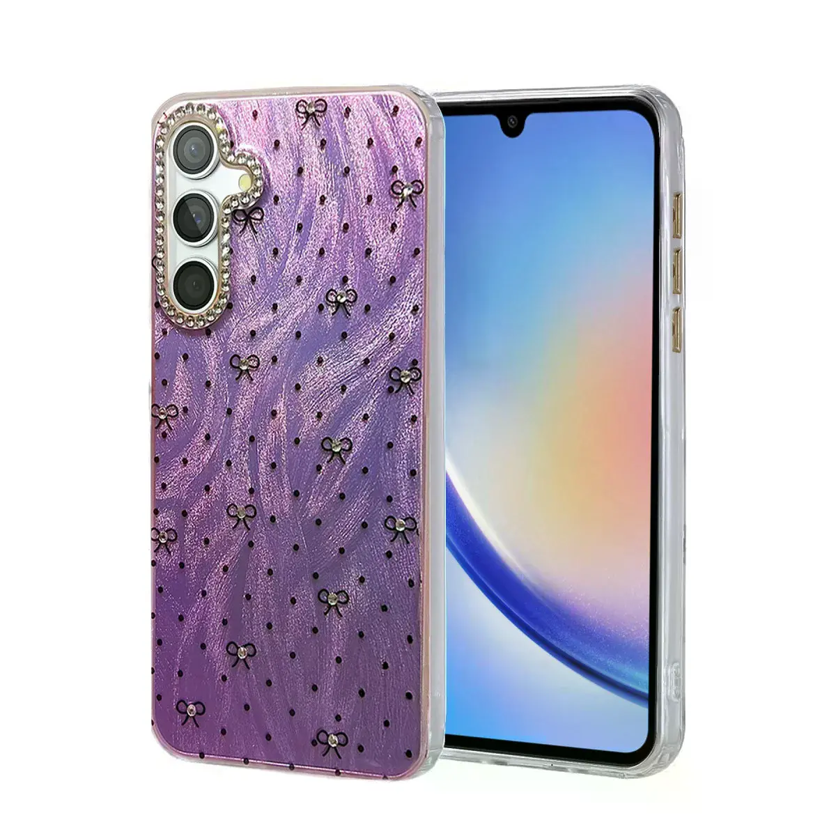 Samsung Galaxy A34 5g Kılıf Blade Aynalı Desenli Kapak - Desen 2