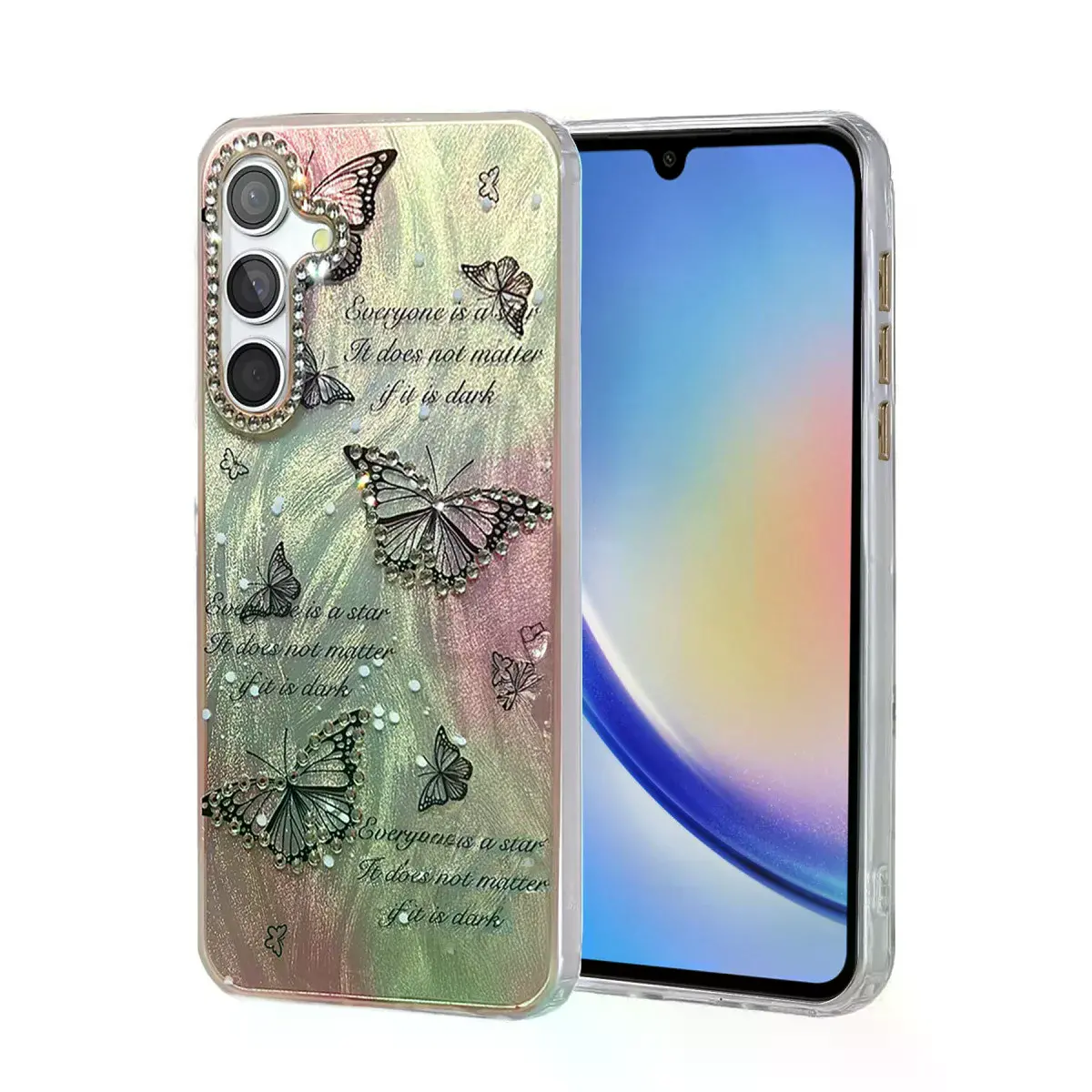 Samsung Galaxy A34 5g Kılıf Blade Aynalı Desenli Kapak - Desen 6