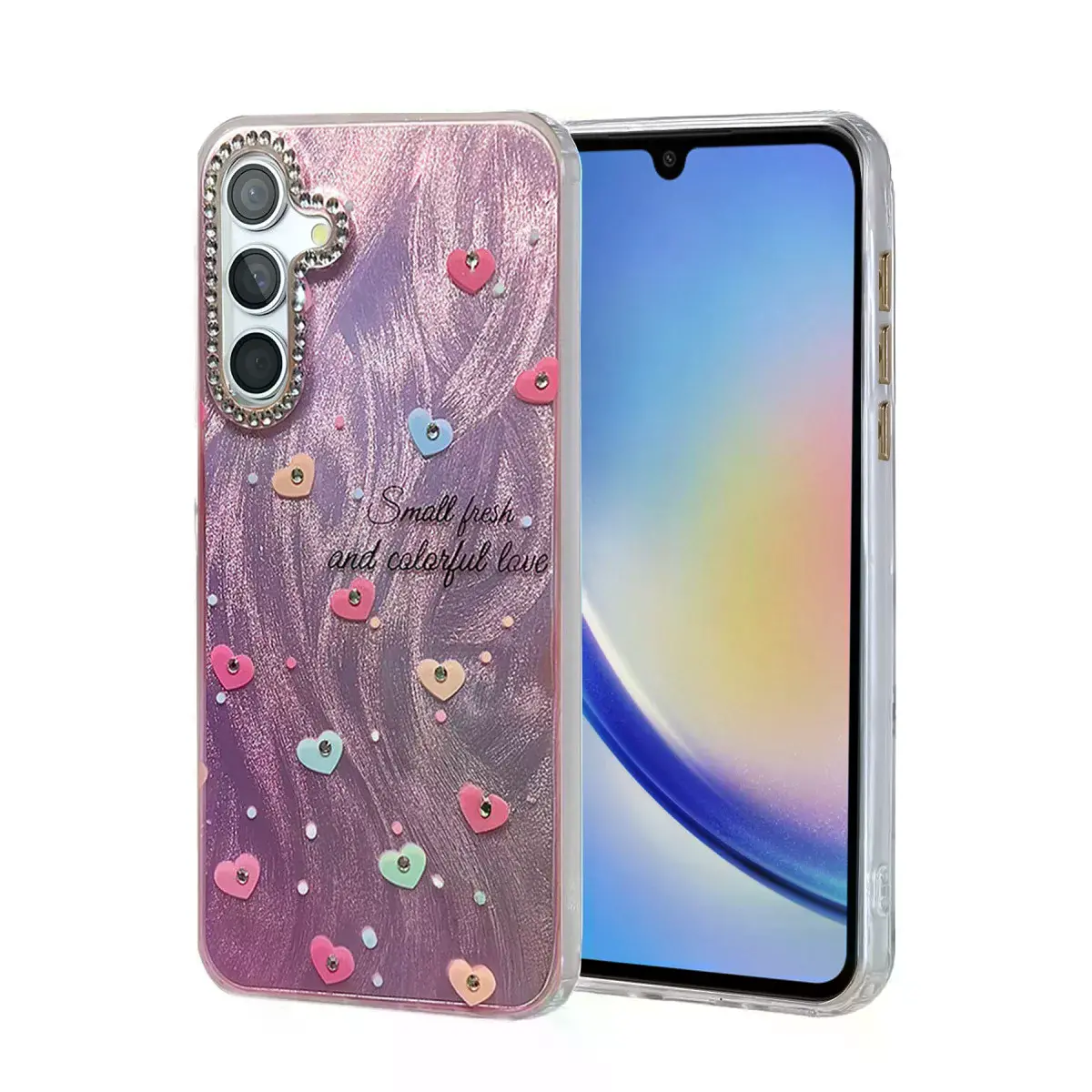 Samsung Galaxy A34 5g Kılıf Blade Aynalı Desenli Kapak - Desen 8