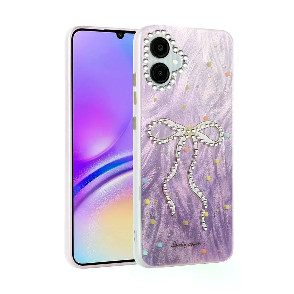 Samsung Galaxy A06 Kılıf Blade Aynalı Desenli Kapak - Desen 1