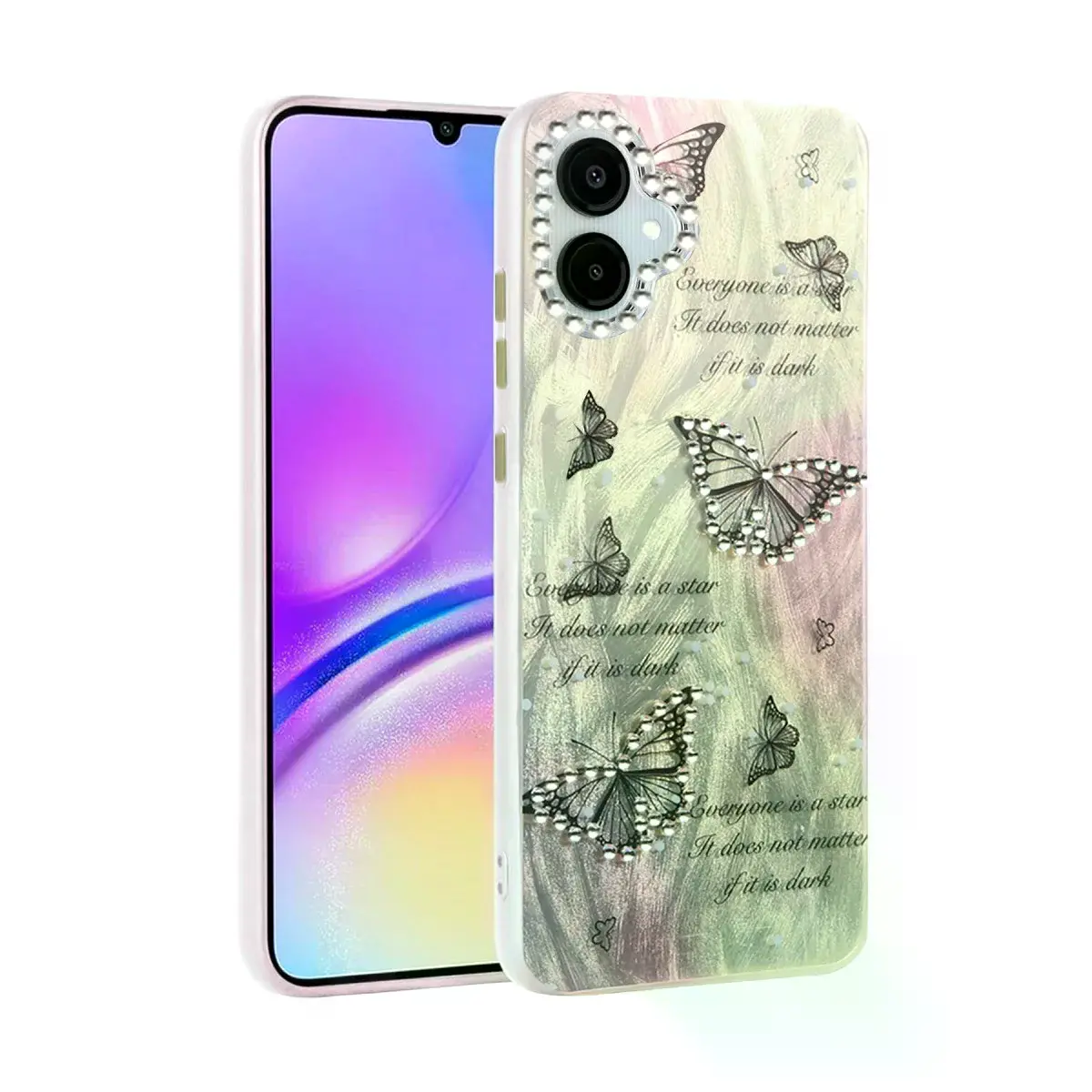 Samsung Galaxy A06 Kılıf Blade Aynalı Desenli Kapak - Desen 6