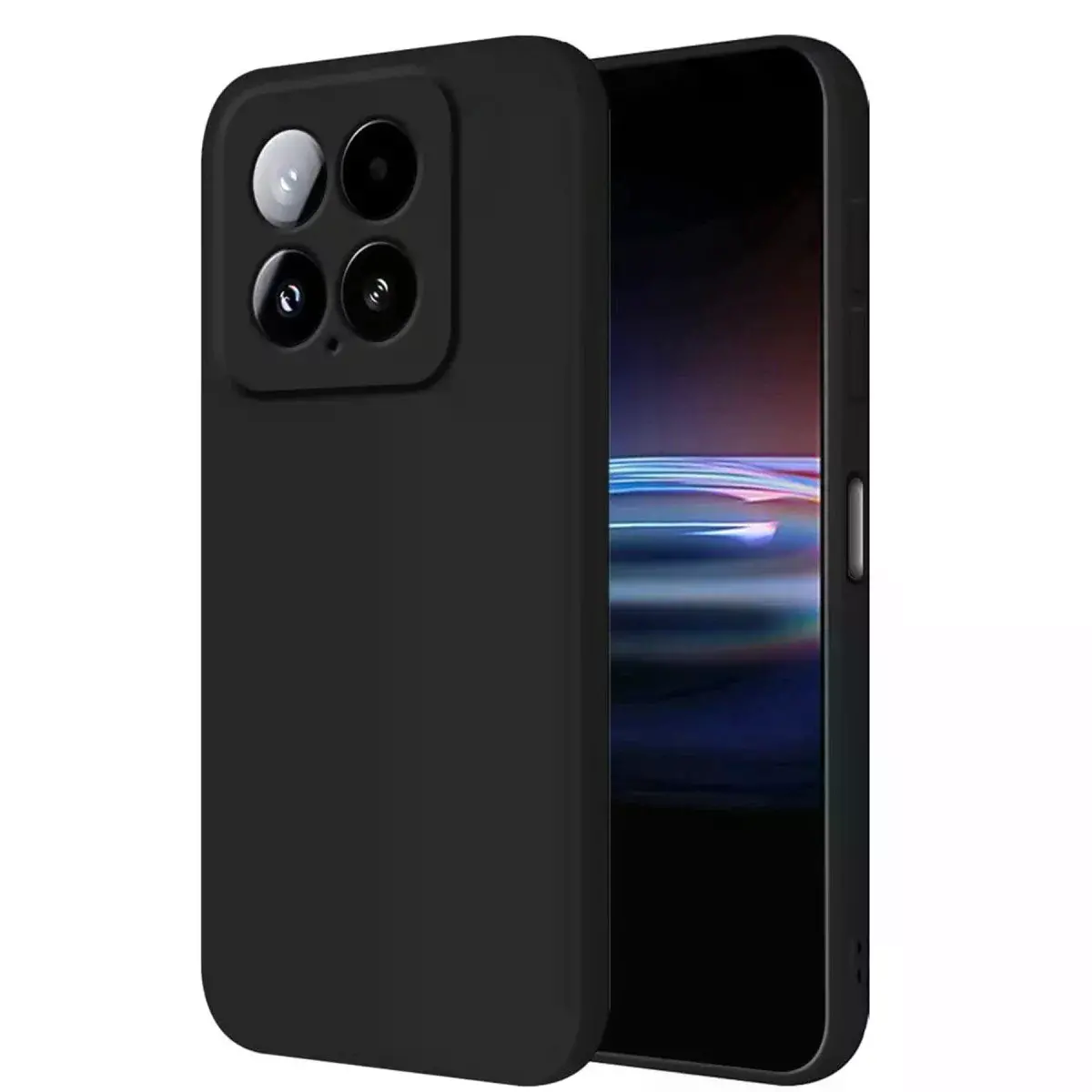 Xiaomi Mi 14t Pro Kılıf Nano İçi Kadife Silikon - Siyah