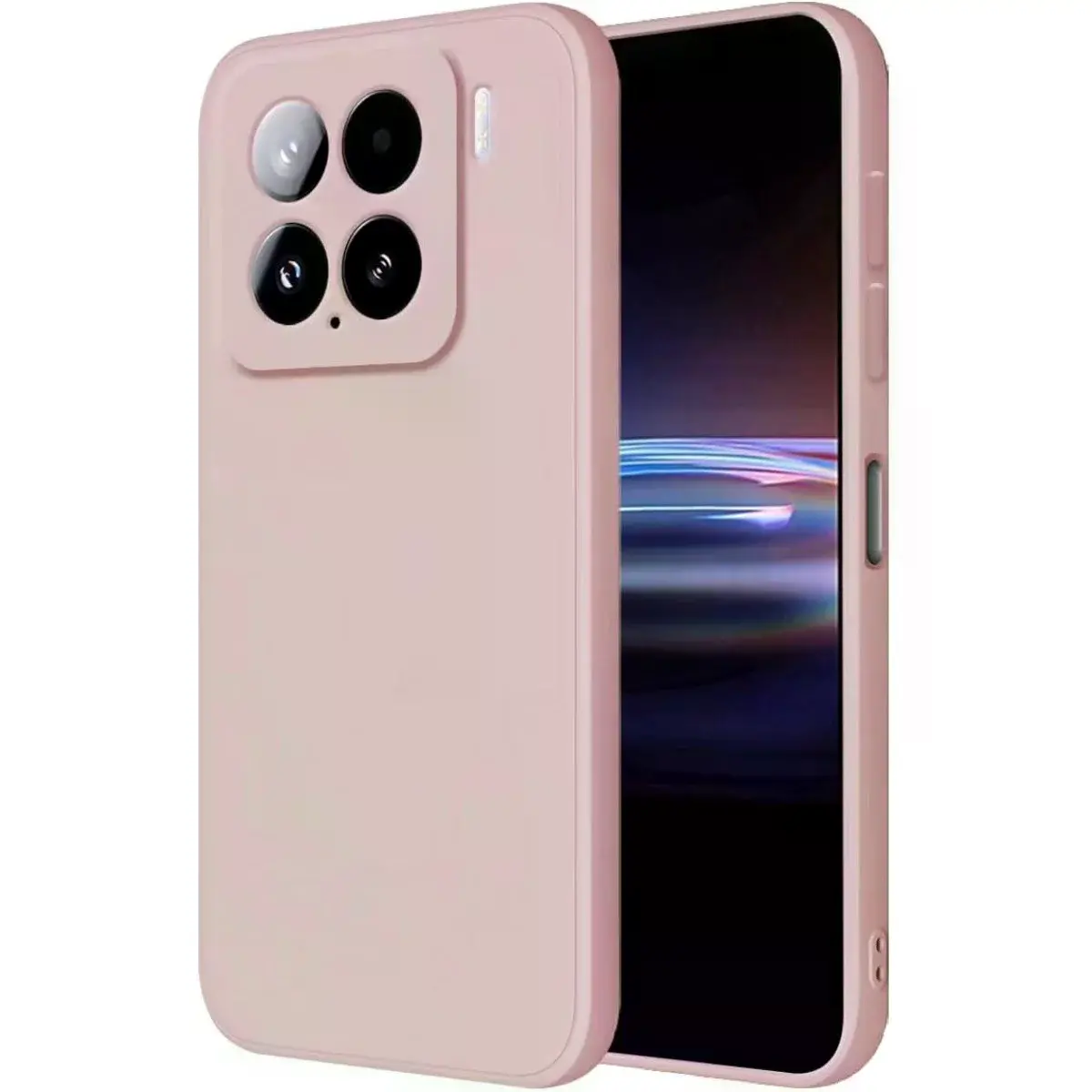 Xiaomi Mi 15 Kılıf Nano İçi Kadife Silikon - Pudra