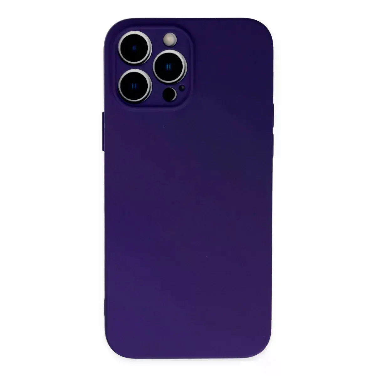İphone 13 Pro Kılıf Nano İçi Kadife Silikon - Mor