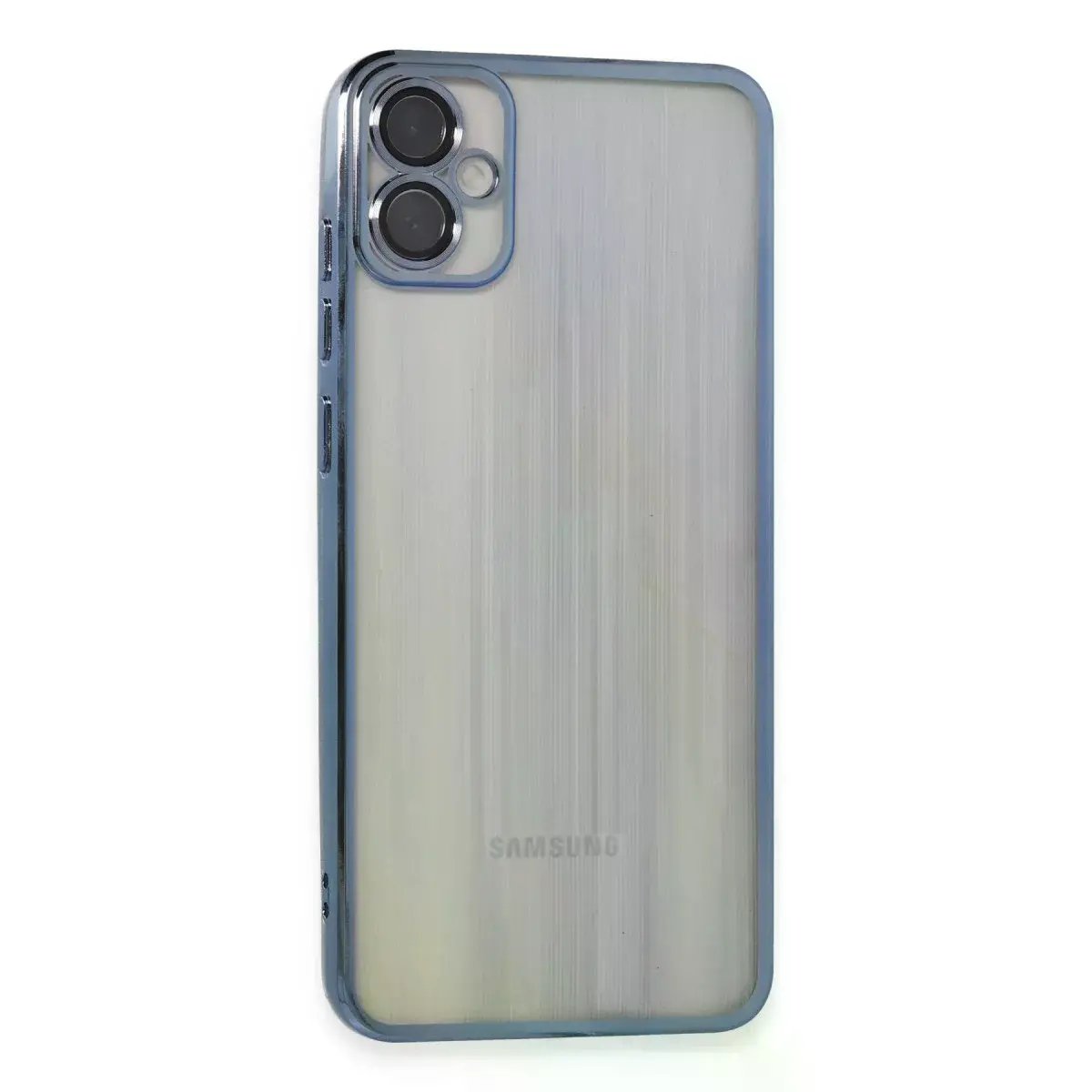 Samsung Galaxy A05 Kılıf Razer Lensli Silikon - Lacivert