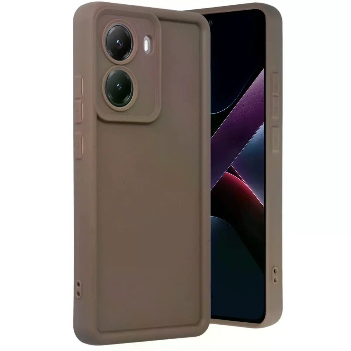 Xiaomi Poco X7 Pro Viera Silikon - Kahverengi