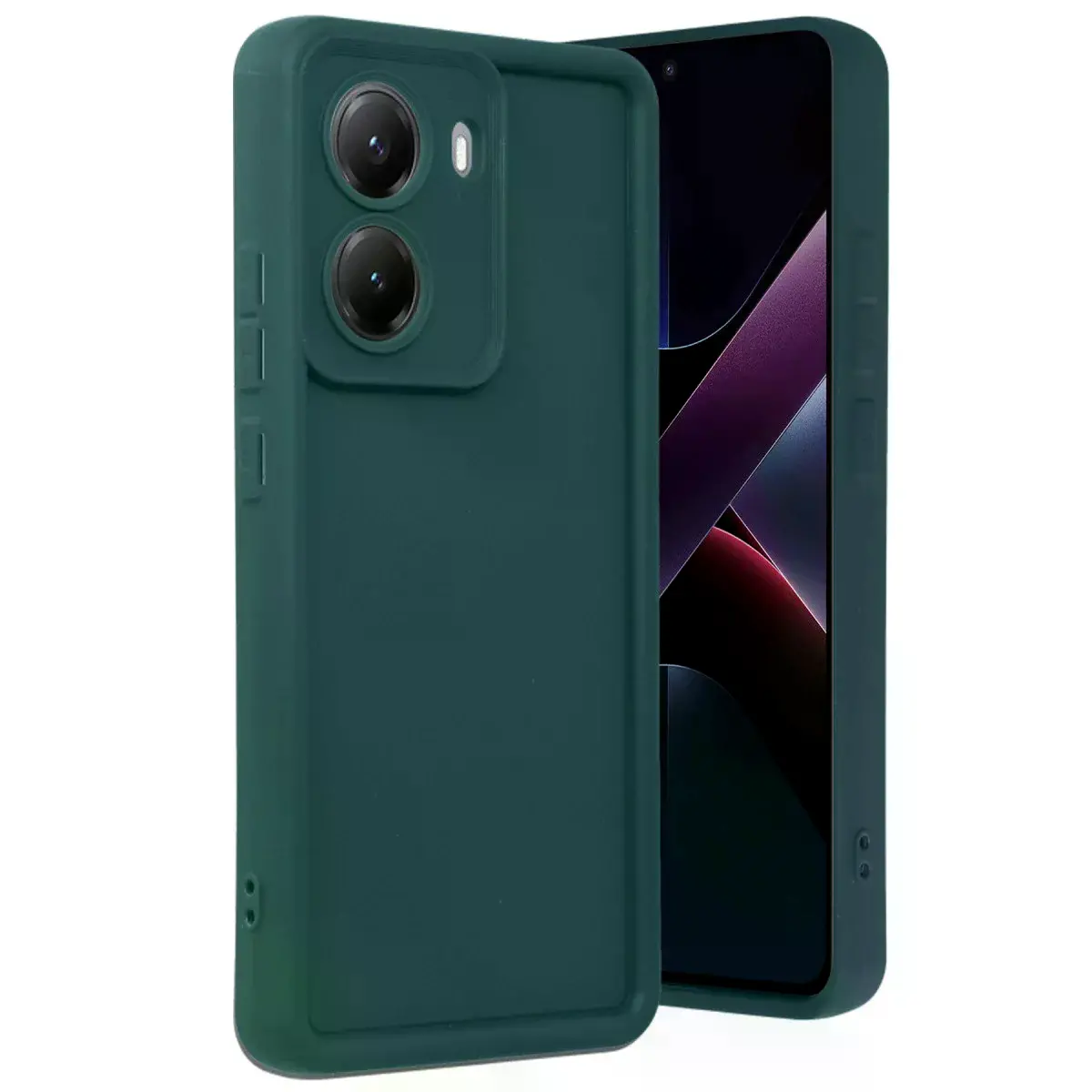 Xiaomi Poco X7 Pro Viera Silikon - Koyu Yeşil