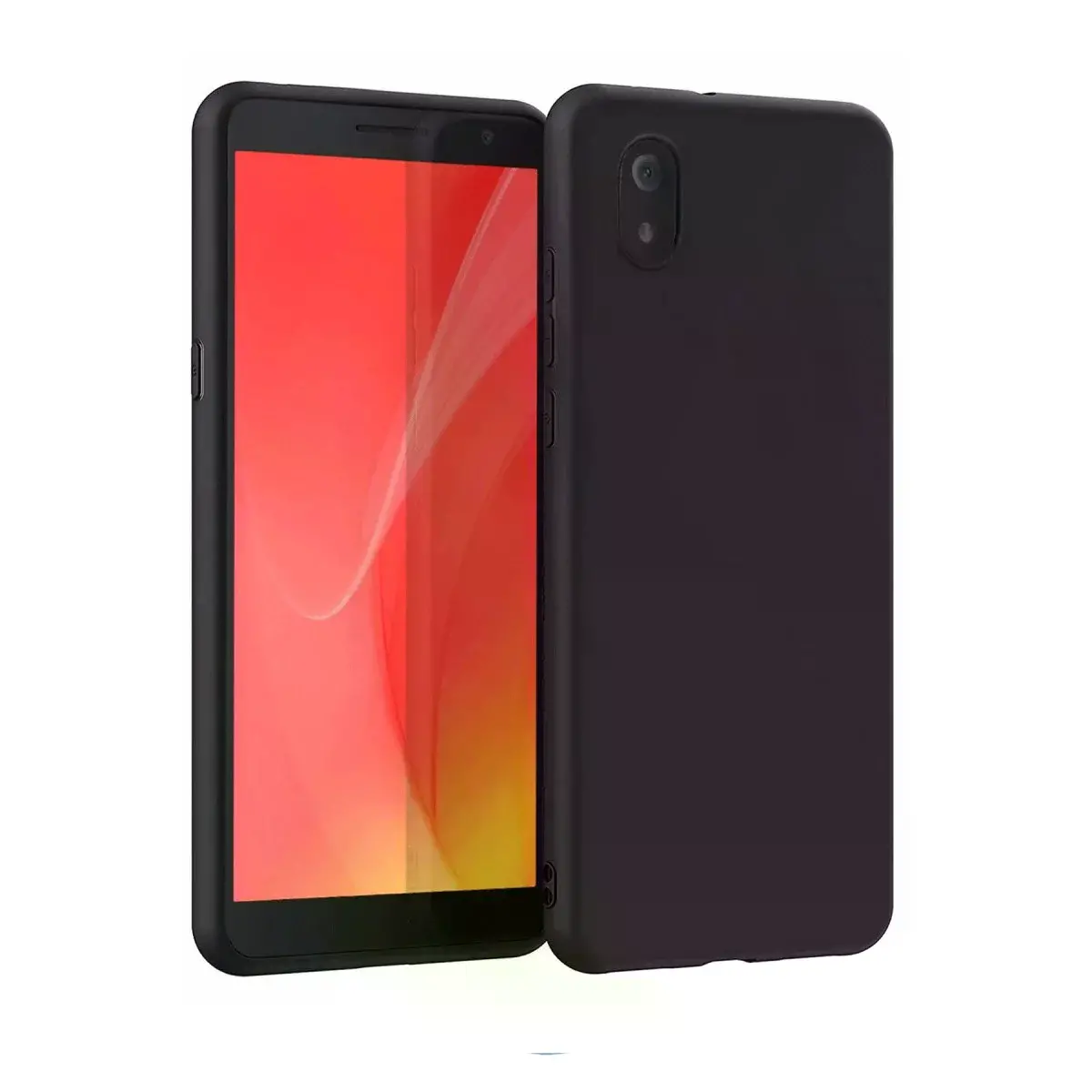 Tcl L7 Kılıf First Silikon - Siyah