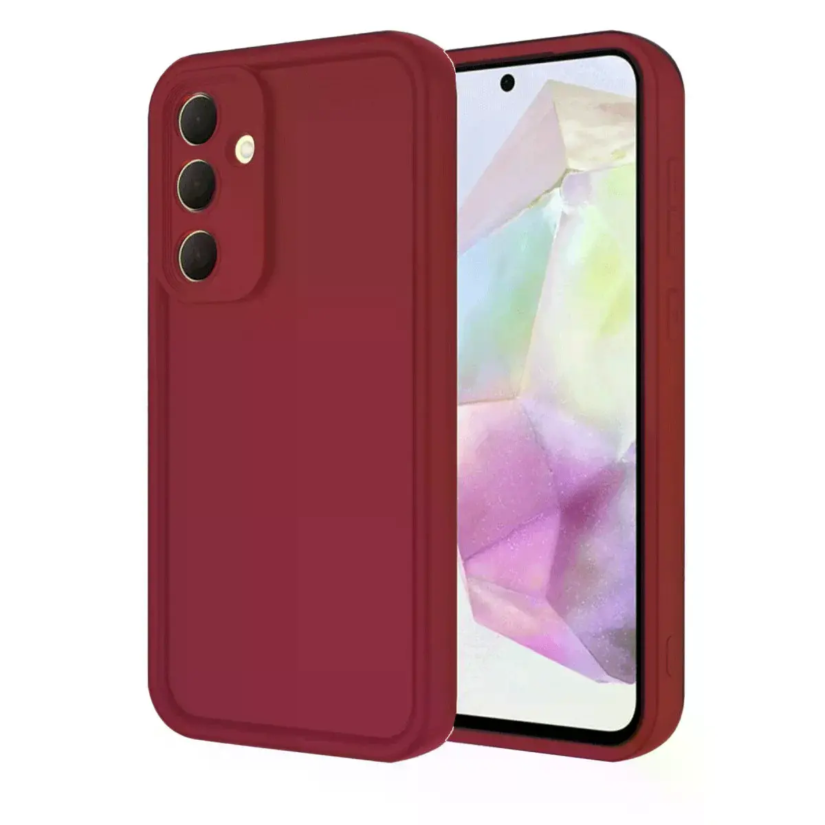 Samsung Galaxy A16 5g Kılıf Viera Silikon - Bordo