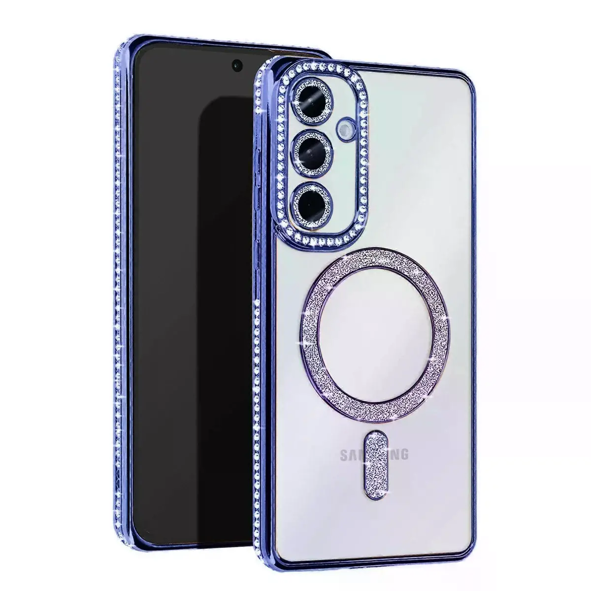 Samsung Galaxy S25 Edge Joke Simli Magneticsafe Kılıf - Mavi
