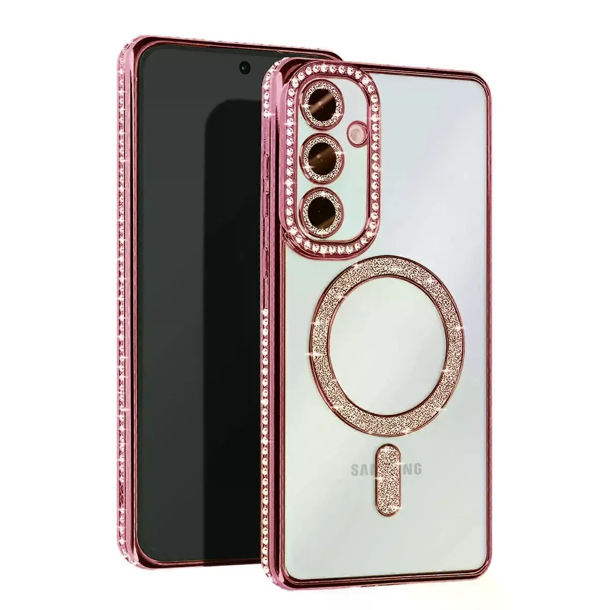 Samsung Galaxy S25 Edge Joke Simli Magneticsafe Kılıf - Pembe