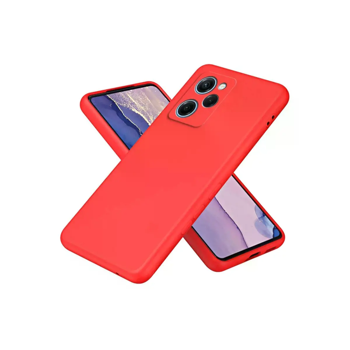 Xiaomi Poco X5 Pro 5g Nano İçi Kadife Silikon - Kırmızı
