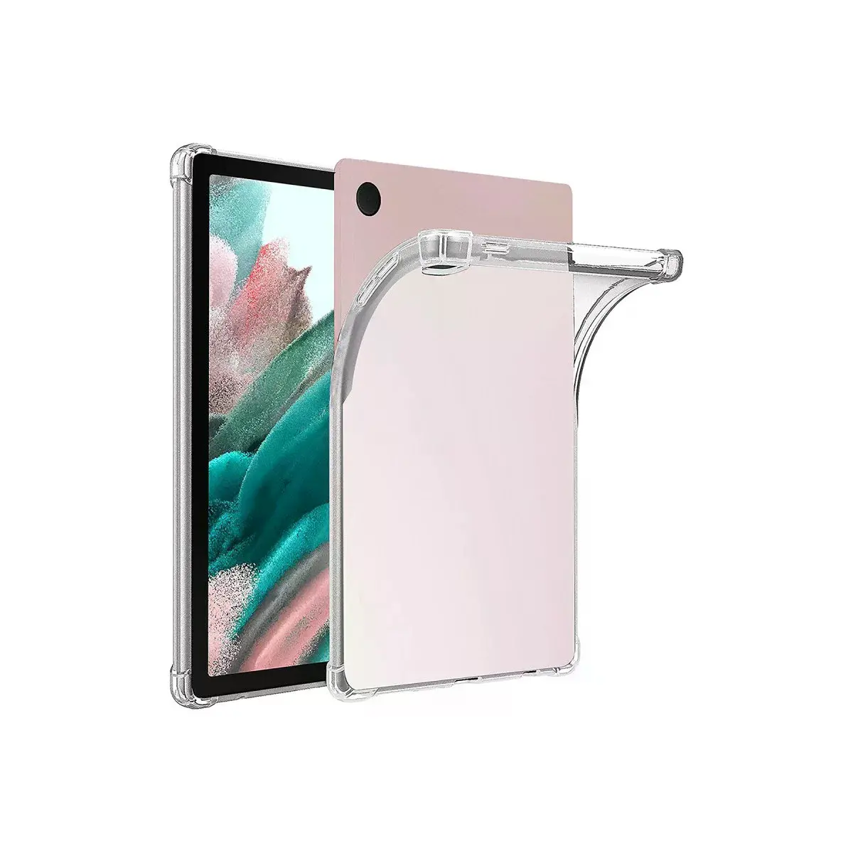 Samsung Galaxy Tab A9 Plus Kılıf Anti Shock Tablet Silikon - Şeffaf
