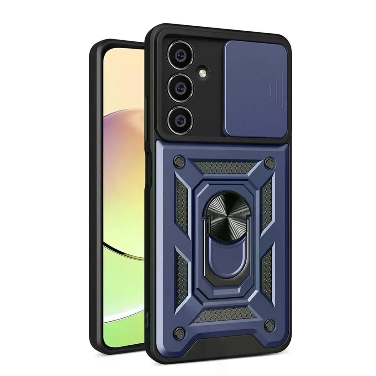Samsung Galaxy A05s Kılıf Pars Lens Yüzüklü Silikon - Lacivert