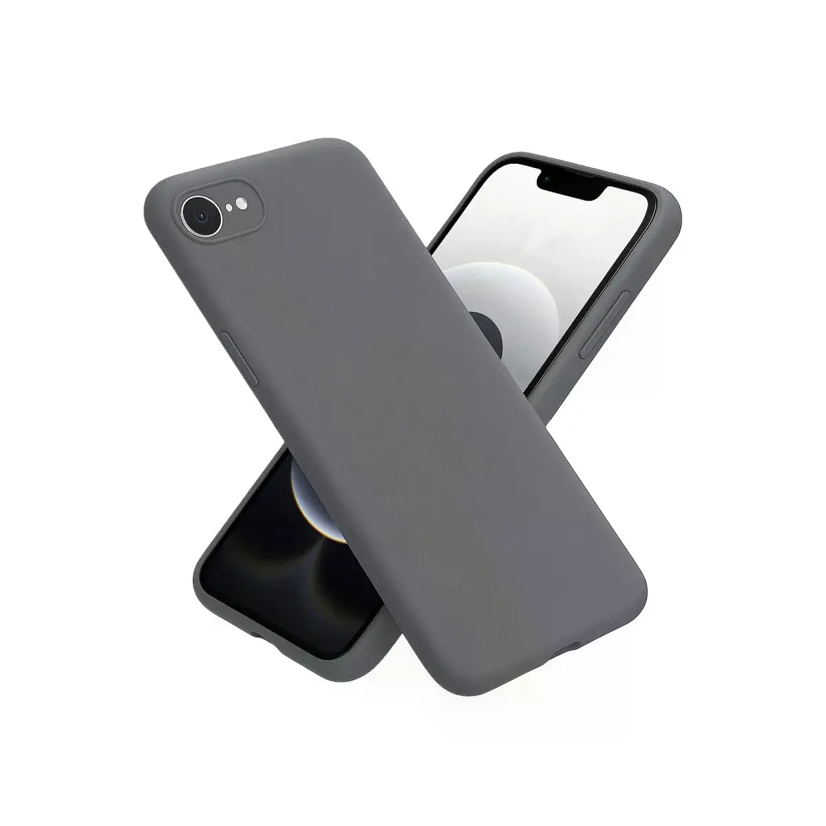 İphone 16e Kılıf First Silikon - Gri
