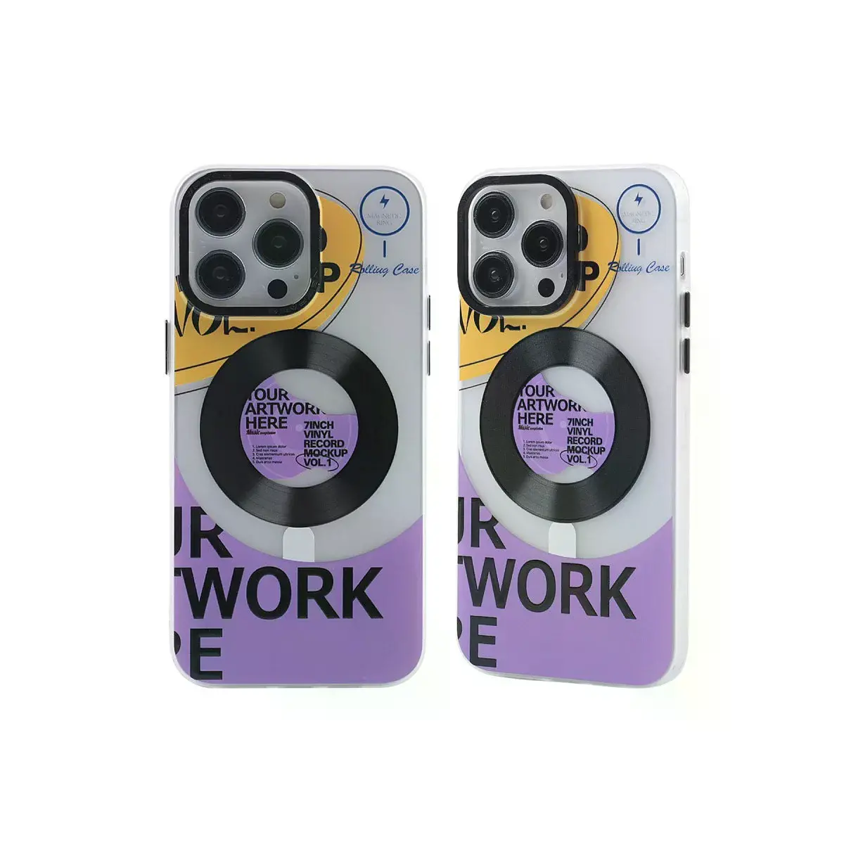 İphone 14 Pro Kılıf Apollo Magneticsafe Desenli Kapak - Apollo Şeffaf - 6