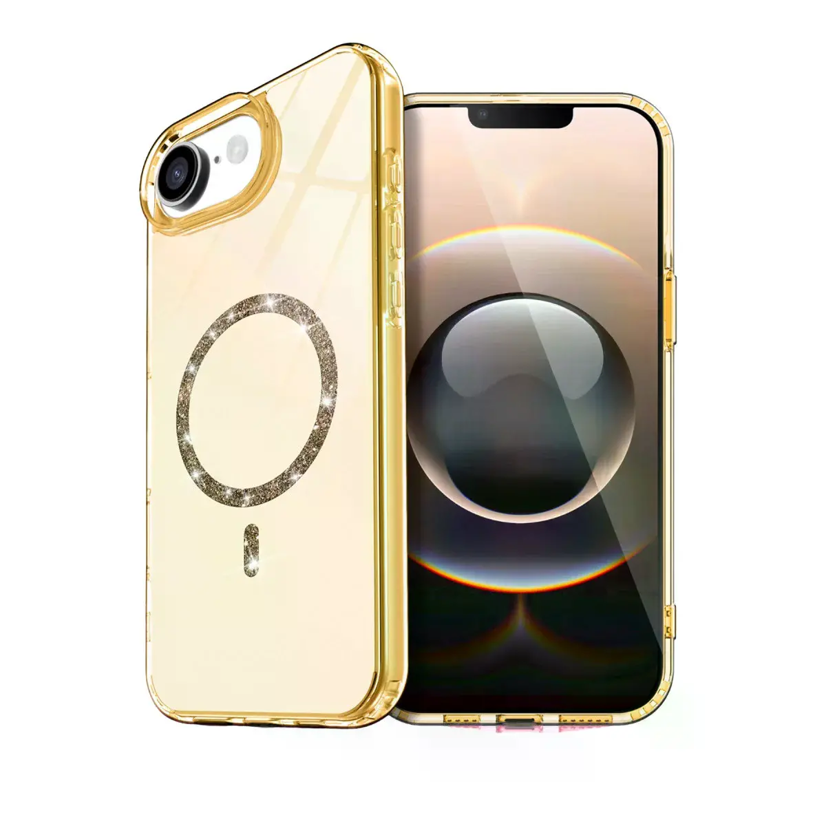 İphone 16e Live Diamond Magsafe Kapak - Sarı