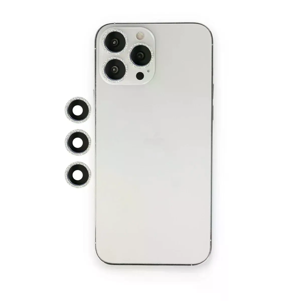 İphone 12 Pro Shine Kamera Lens - Gümüş