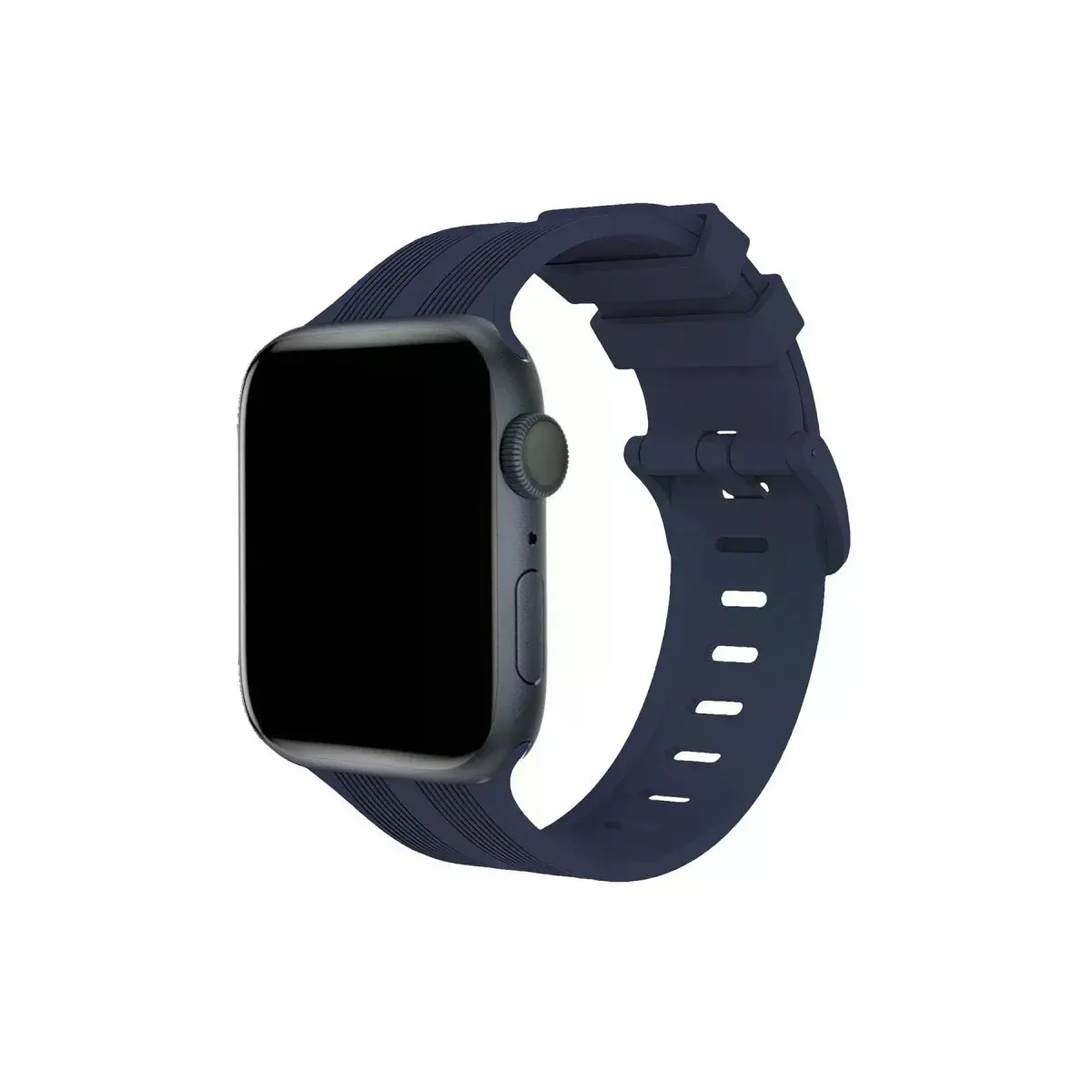 Watch 38mm Kr408 Çizgili Silikon Kordon - Lacivert
