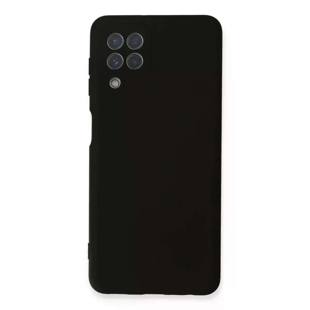 Samsung Galaxy A22 Kılıf Nano İçi Kadife Silikon - Siyah