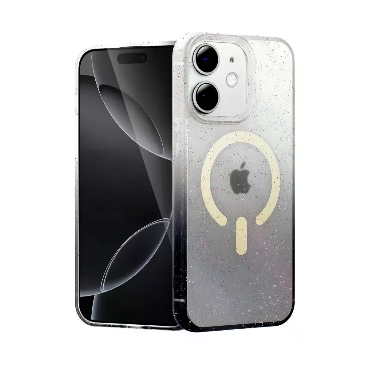 İphone 12 Pummel Shiny Magsafe Kapak - Siyah