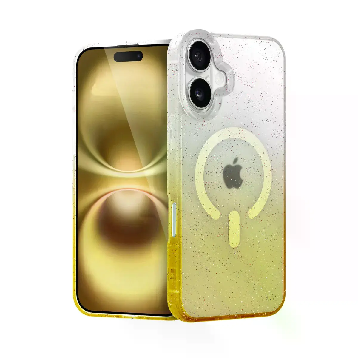 İphone 16 Pummel Shiny Magsafe Kapak - Gold