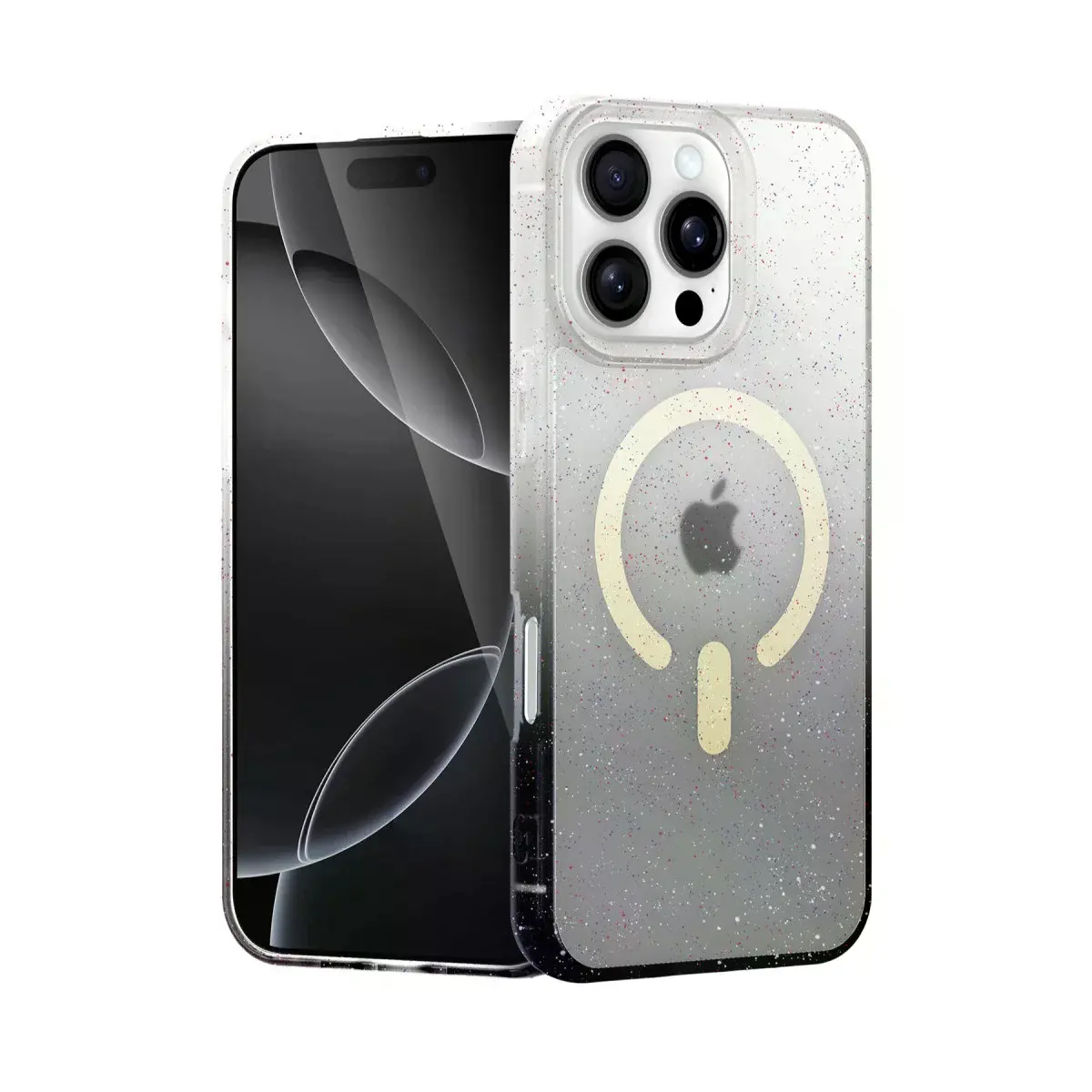 İphone 16 Pro Pummel Shiny Magsafe Kapak - Siyah