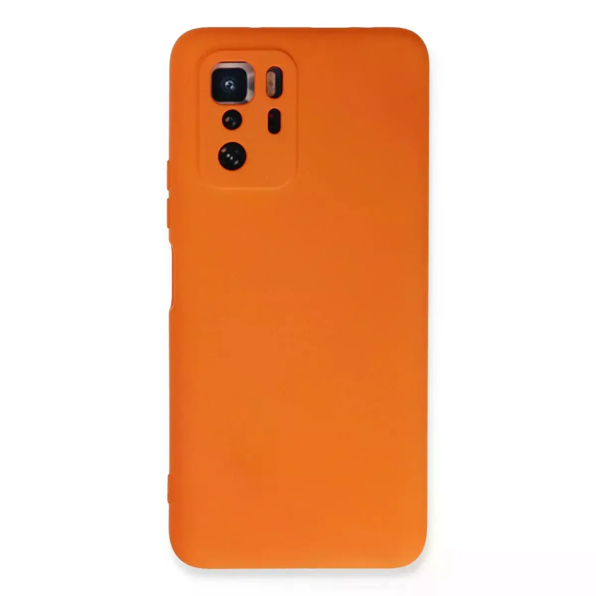 Xiaomi Poco X3 Gt Kılıf Nano İçi Kadife Silikon - Turuncu