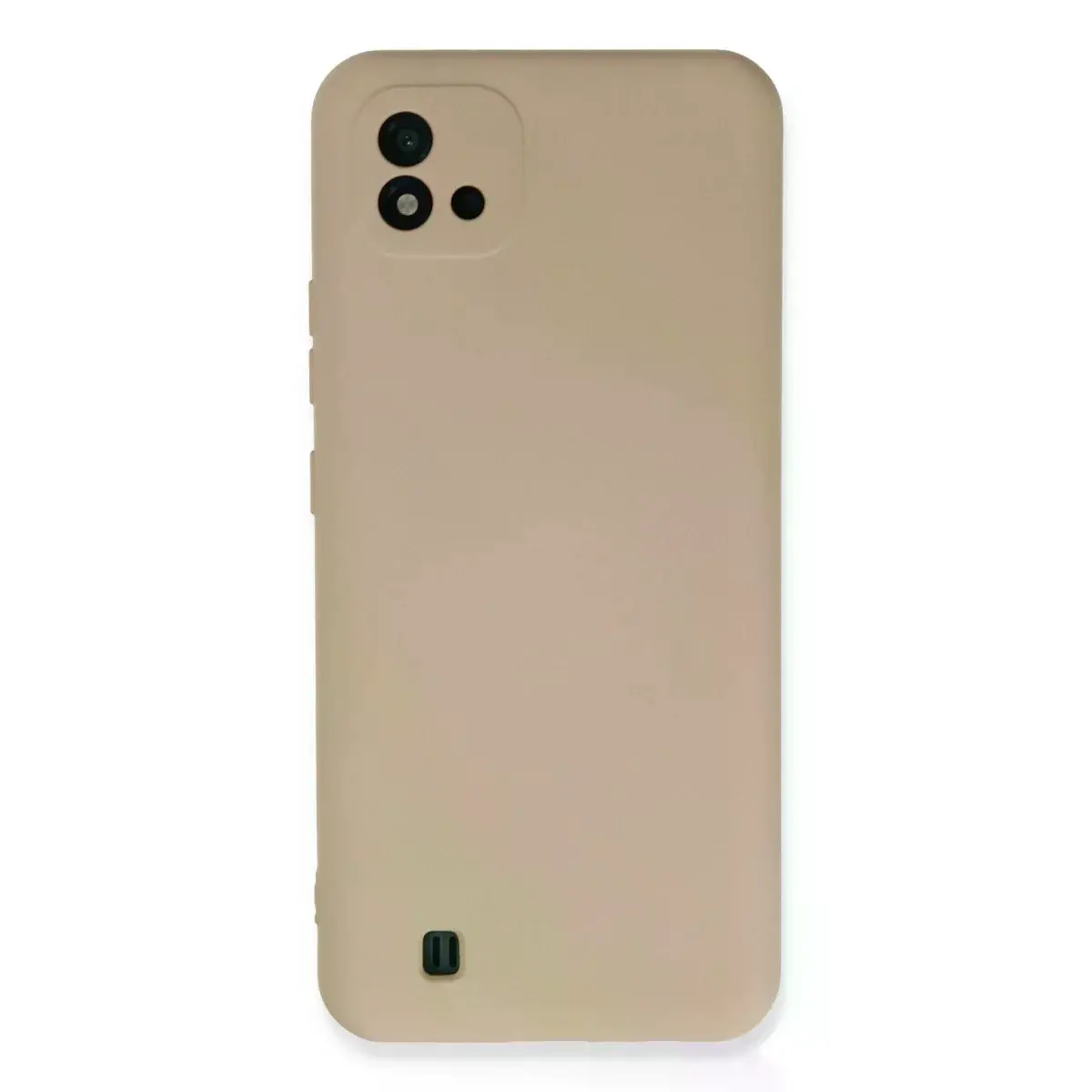 Realme C11 2021 Kılıf Nano İçi Kadife Silikon - Pudra