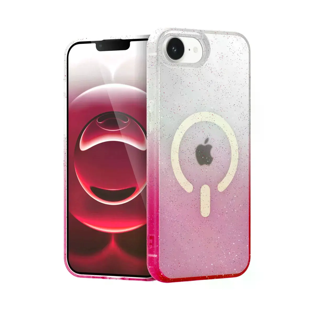 İphone 16e Pummel Shiny Magsafe Kapak - Pembe