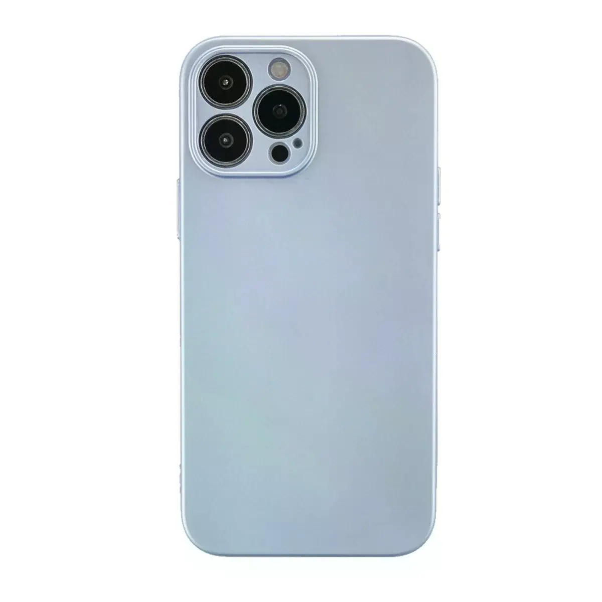 İphone 13 Pro Kılıf Nano İçi Kadife Silikon - Sky Blue