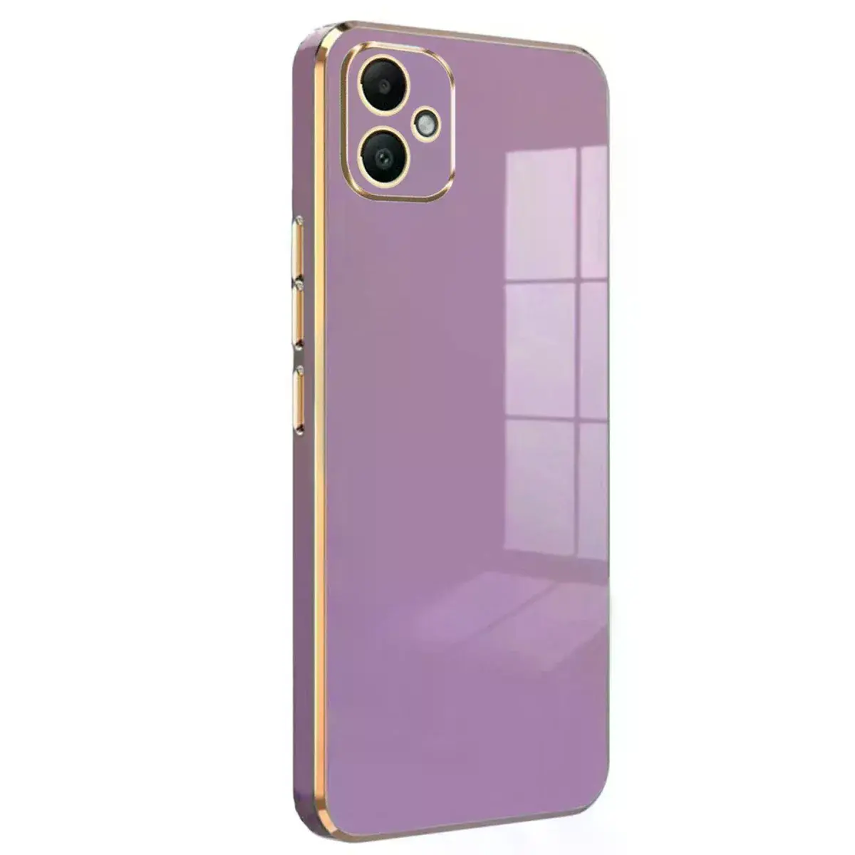 Samsung Galaxy A05 Kılıf Volet Silikon - Mor