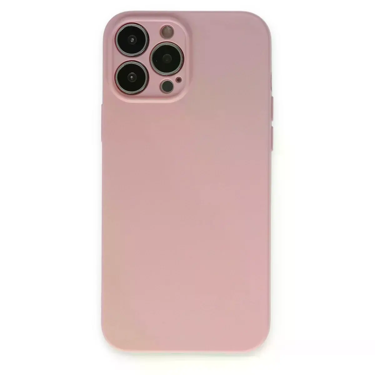 İphone 13 Pro Kılıf Nano İçi Kadife Silikon - Pembe